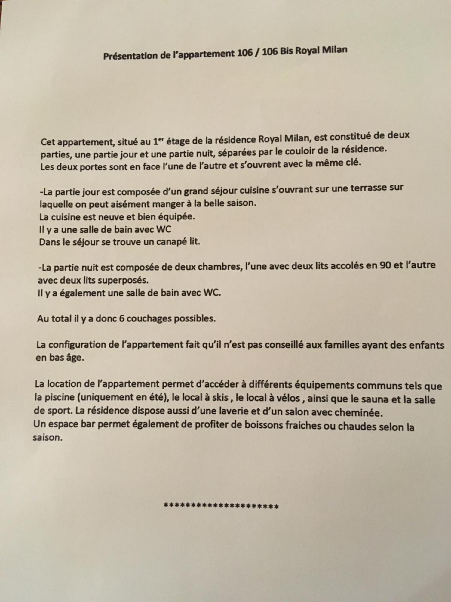 Appartement Royal Milan A Deux Cles Partie Nuit Et Partie Jour Saint-Lary-Soulan Luaran gambar